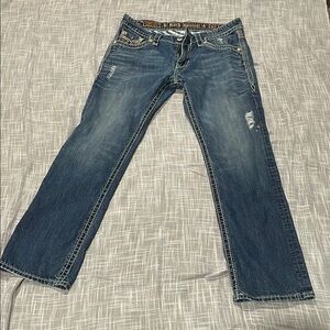 Gently Used Rock Revival Dain T2 Straight Leg Jeans
